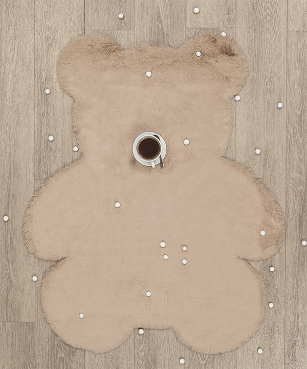 ΧΑΛΙ PUFFY FC5 TAUPE BEAR ANTISLIP - 090X110 NewPlan - Image 5