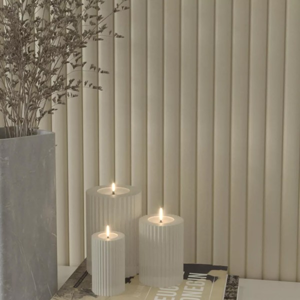 MDF PANEL ΜΕ 3D ΠΗΧΑΚΙΑ 806090 WAVE DL 16/119/2750mm SAND GREY NewPlan - Image 5