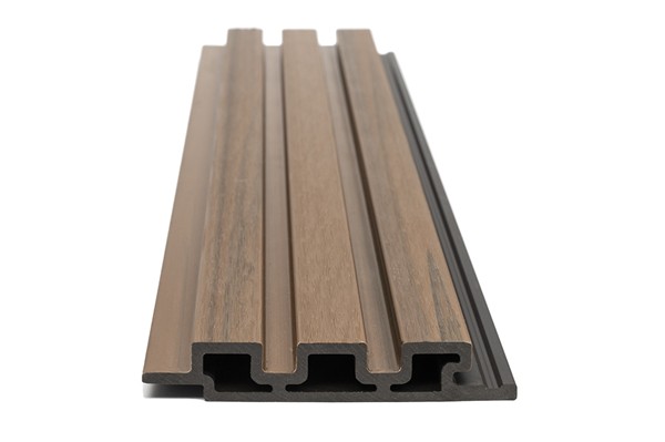 WPC PANEL 2ης ΓΕΝΙΑΣ ΜΕ 3D ΠΗΧΑΚΙΑ 25/147.5mm TEAK 5510 NewPlan - Image 3