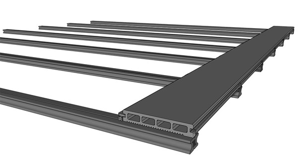 ΚΑΔΡΟΝΙ ΓΙΑ DECK 50 ΔΑΠΕΔΟΥ 40X30Χ3600 NewPlan - Image 2