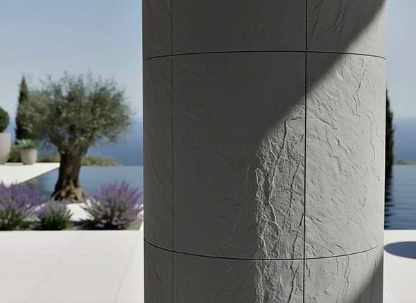PANEL 101050 (ΚΙΒ 9ΤΜΧ) ΕΥΚΑΜΠΤΗΣ ΠΕΤΡΑΣ 600/1200mm SLATE MEDIUM GREY NewPlan - Image 2