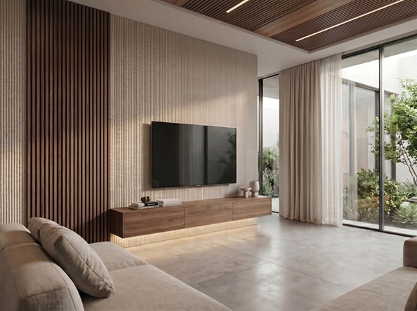 GIGA PANEL 1200/2800mm (ΣΕΤ 2ΤΜΧ) ΕΥΚΑΜΠΤΗ ΠΕΤΡΑ 119020 LINE STONE BOARD BEIGE WHITE NewPlan - Image 2