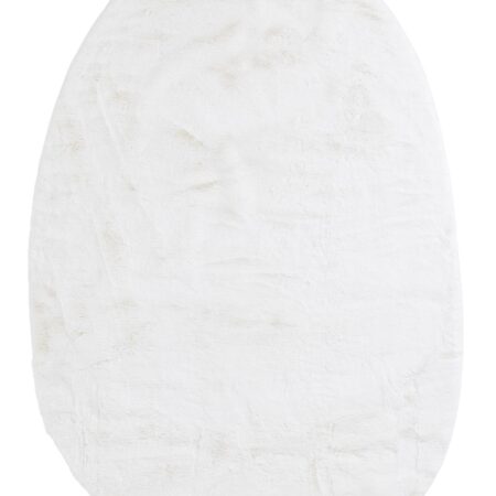 Γούνινο Χαλί Bunny OVAL BUNNY CANVAS WHITE Royal Carpet - 170 x 240 cm
