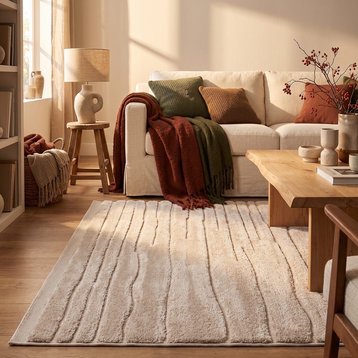Beauty Home Διάδρομος με το μέτρο Cozy Art 9638 67cm Μπεζ - Image 2
