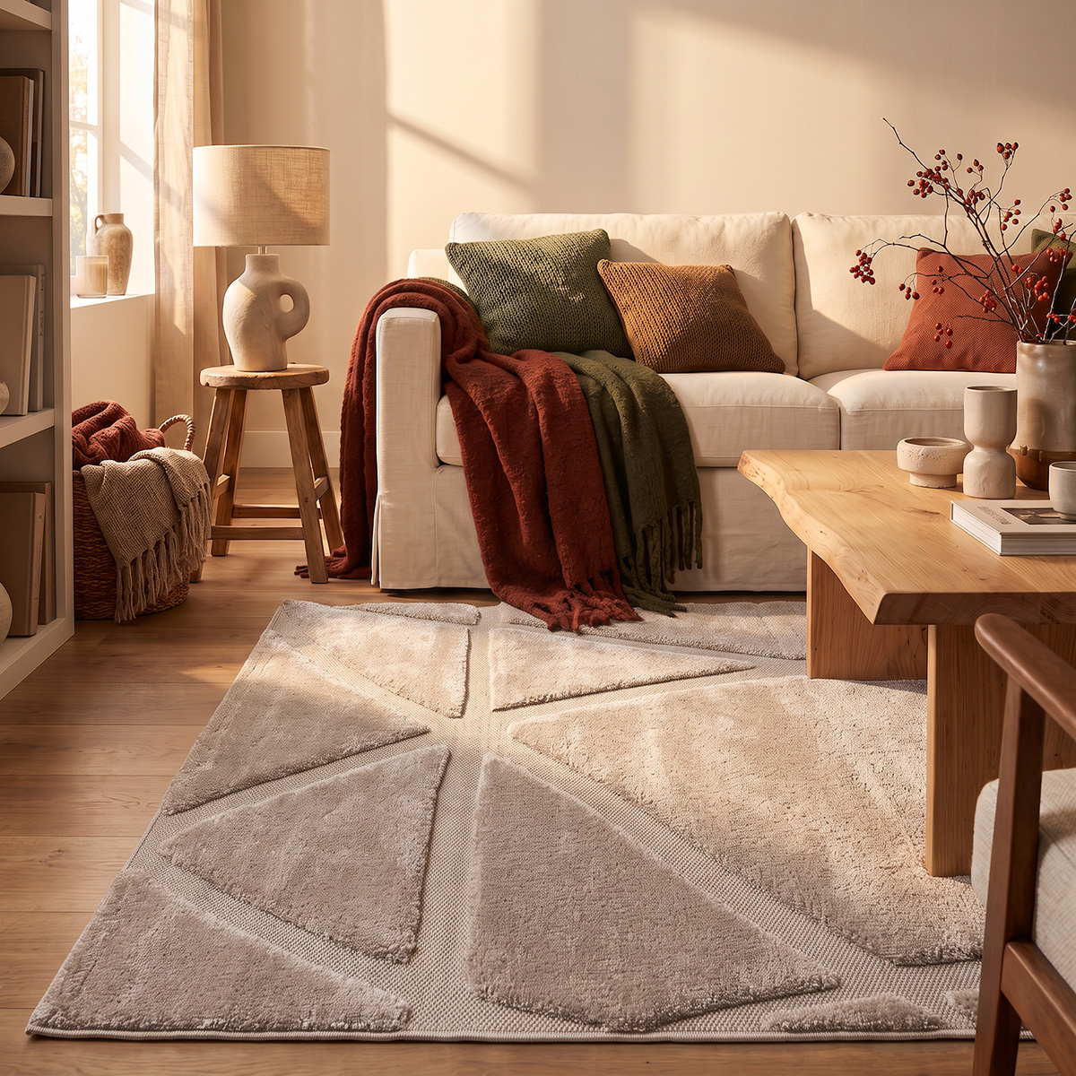 Beauty Home Διάδρομος με το μέτρο Cozy Art 9639 67cm Μπεζ - Image 2