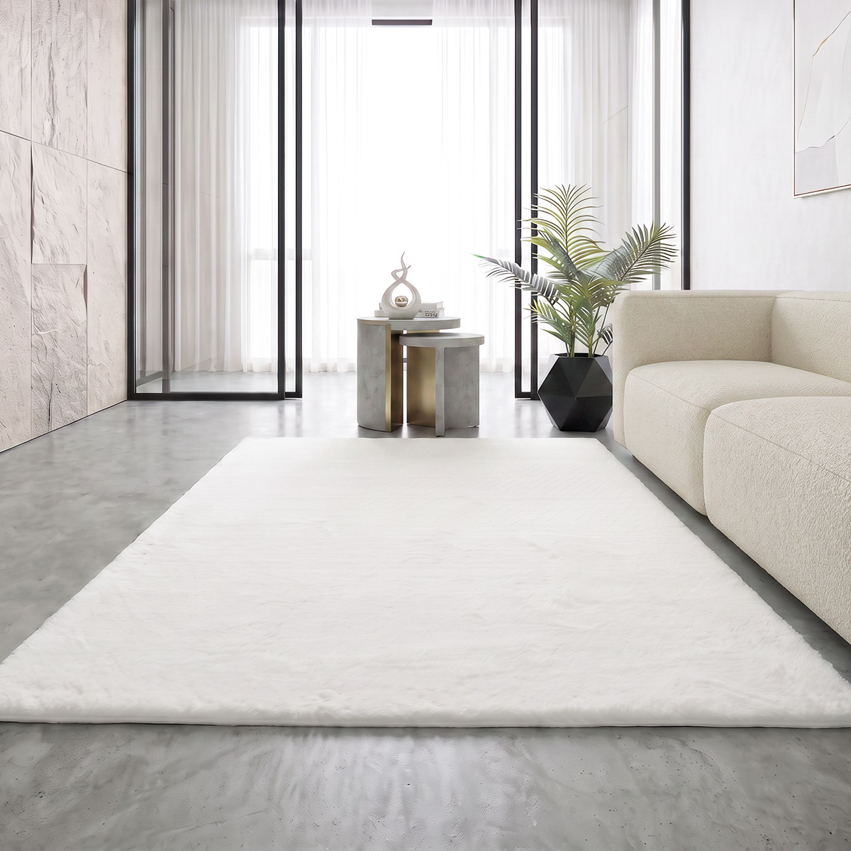 Beauty Home Χαλί Rabbit Art 9640 Λευκό