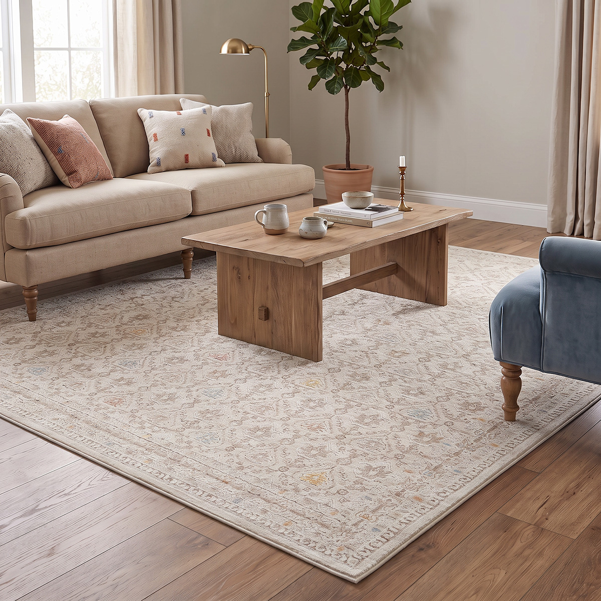 Beauty Home Διάδρομος με το μέτρο Mirage Art 9842 67cm Κρεμ,Μπεζ - Image 2