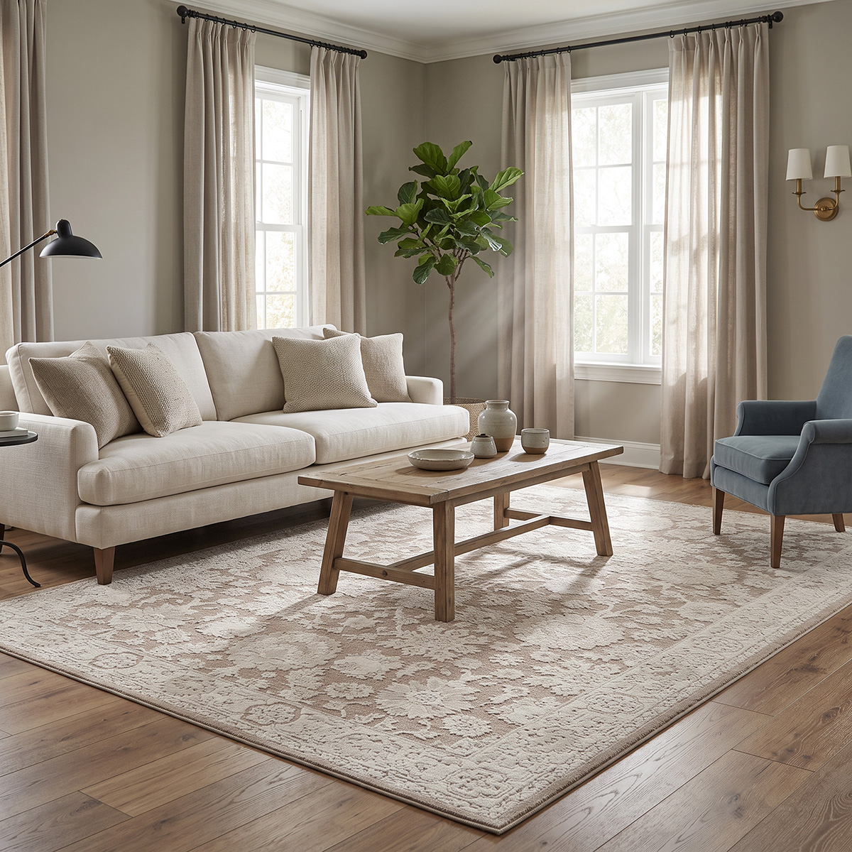 Beauty Home Σετ Κρεβατοκάμαρας 3τμχ Mirage Art 9848 (67x140+67x140+67x220) Κρεμ,Μόκα - Image 2